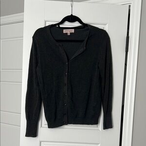 Dark Grey Cardigan Sweater